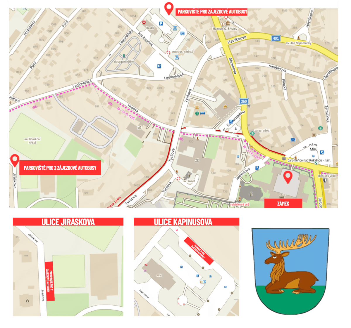 2. Parkovani pro autobusy e1768242534363 | Městské kulturní středisko Jaroměřice nad Rokytnou