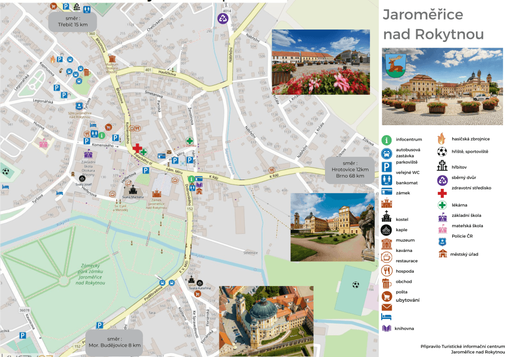 8. Mapa mesta | Městské kulturní středisko Jaroměřice nad Rokytnou