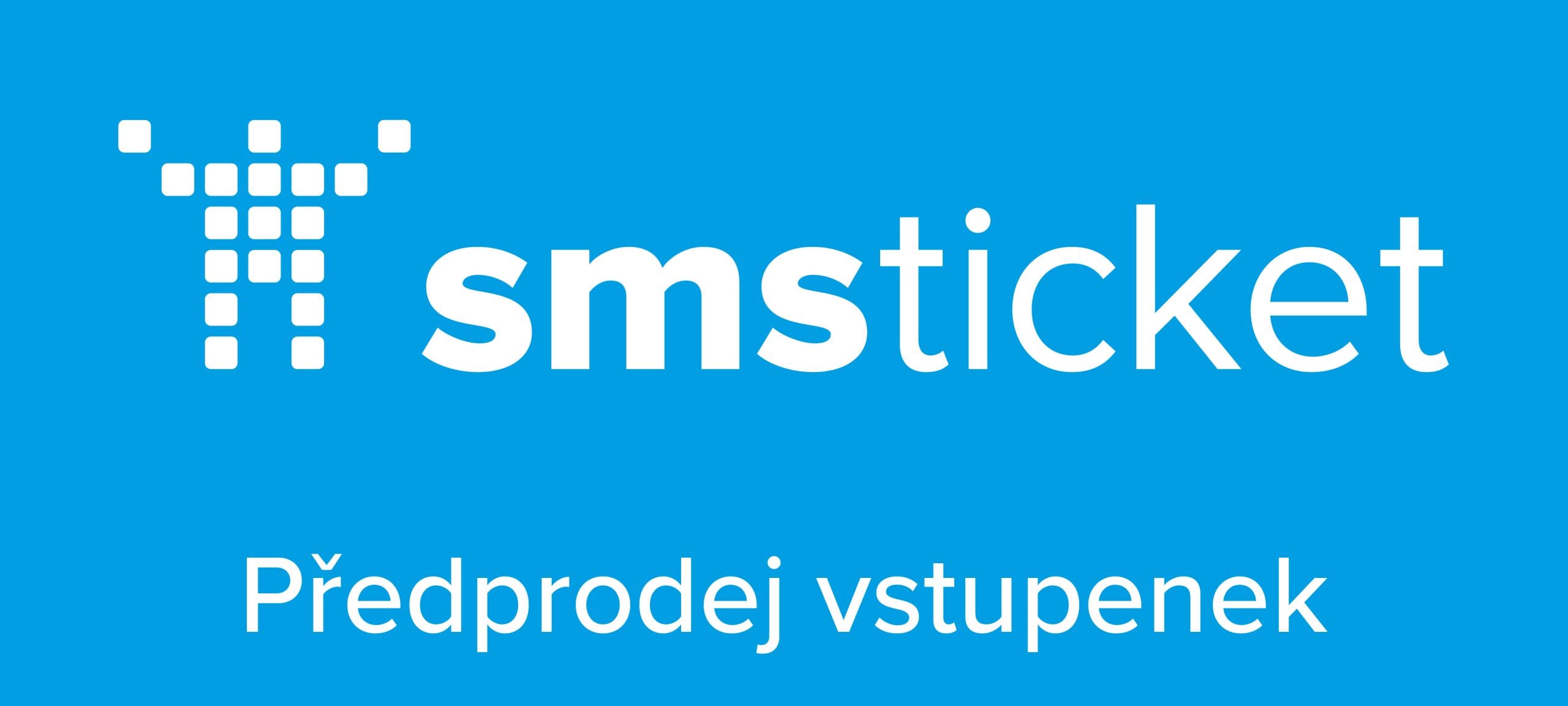 smsticket - predprodej vstupenek_bile logo, modre pozadi