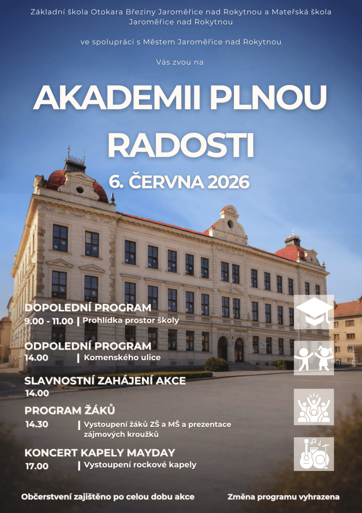 Akademie plna radosti | Městské kulturní středisko Jaroměřice nad Rokytnou