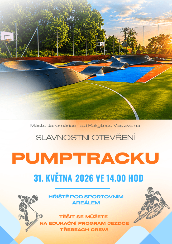 Pumptrack otevreni 2026 | Městské kulturní středisko Jaroměřice nad Rokytnou