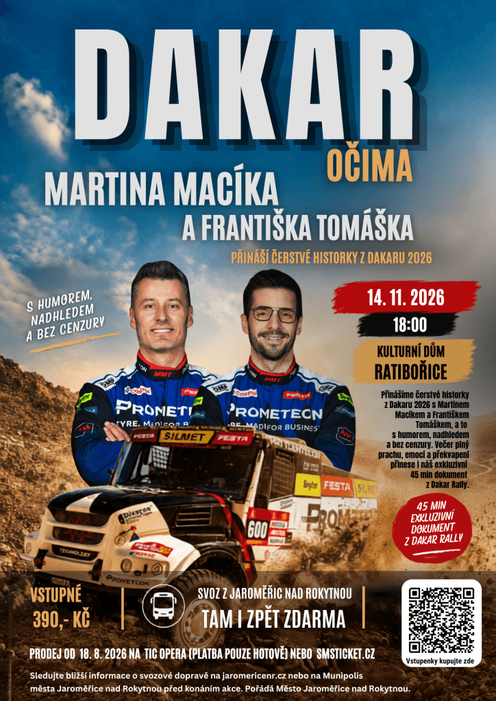 Dakar 2026 | Městské kulturní středisko Jaroměřice nad Rokytnou
