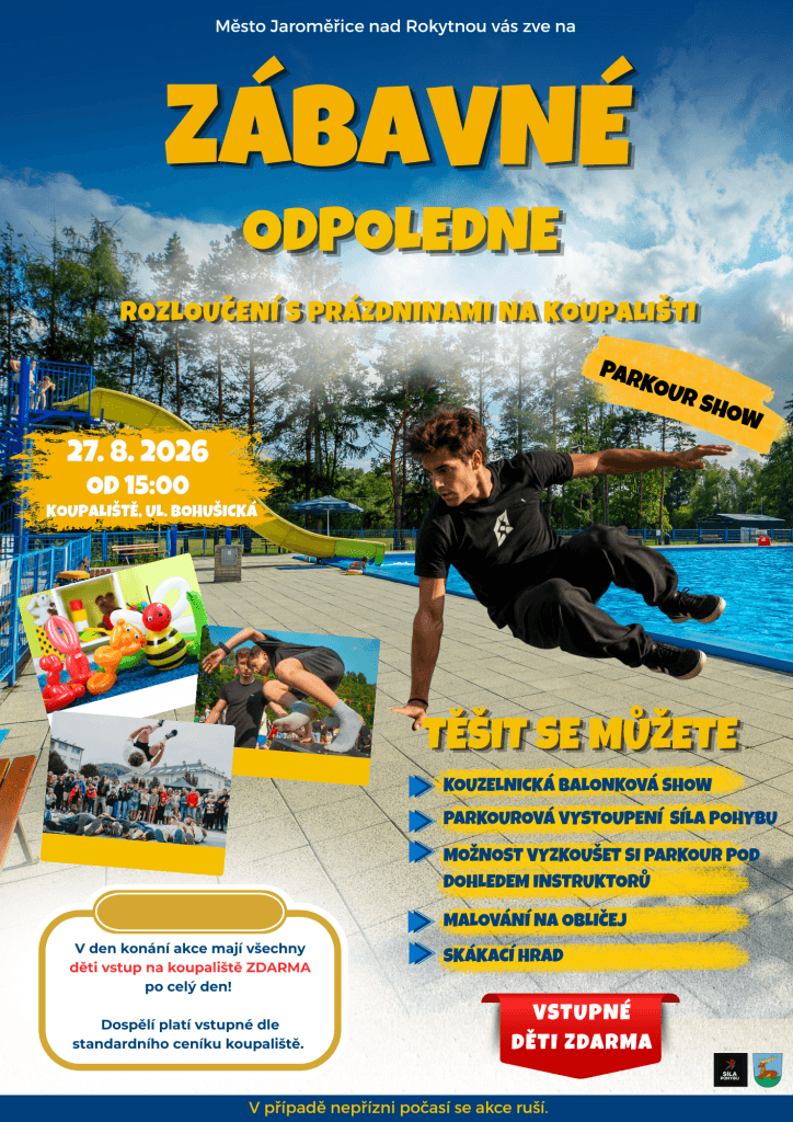 Parkour 2026 | Městské kulturní středisko Jaroměřice nad Rokytnou